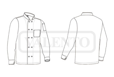 Chaqueta chef manga larga VALENTO ROAST - Image 2