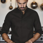 Chaqueta chef con corchetes VALENTO TEMPURA