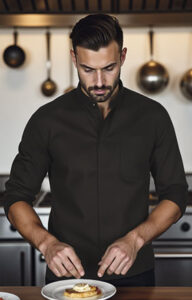 Chaqueta chef con corchetes VALENTO TEMPURA