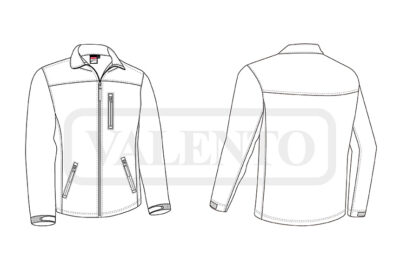 Chaqueta softshell bicolor VALENTO THUNDER - Imagen 2