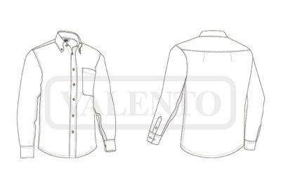 Camisa vaquera manga larga y bolsillo VALENTO LION - Imagen 2