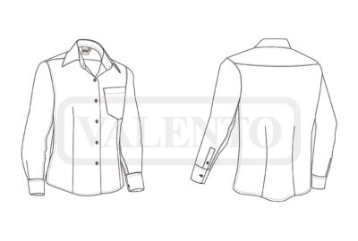 Camisa vaquera mujer manga larga y bolsillo VALENTO PANTER - Image 2