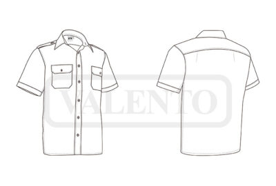 Camisa galoneras manga corta y bolsillos VALENTO VIGILANT - Image 2