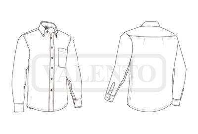 Camisa de manga larga y bolsillo VALENTO GRADUATION - Imagen 2