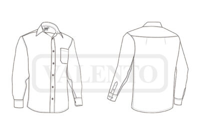 Camisa de trabajo algodón manga larga VALENTO PRESIDENT - Image 2