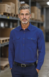 Camisa de trabajo algodón manga larga VALENTO CONDOR