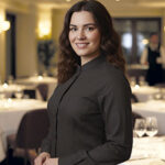 Camisa de manga larga y cuello tipo Mao VALENTO SHARON