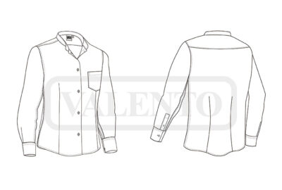 Camisa de manga larga y cuello tipo Mao VALENTO SHARON - Imagen 2