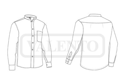 Camisa manga larga cuello mao VALENTO SOPRAN - Image 2