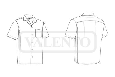 Camisa de trabajo ligera bicolor VALENTO TRACER - Image 2