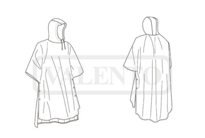 Capa de lluvia impermeable con capucha VALENTO FERROL - Imagen 2