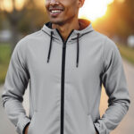 Cortavientos plateado reflectante VALENTO STARDUST