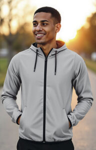 Cortavientos plateado reflectante VALENTO STARDUST