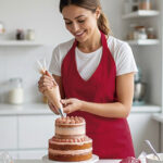 Delantal con peto y cuello de pico VALENTO BISTRO