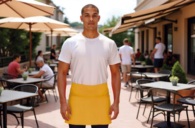 Delantal corto con bolsillo compartimentado VALENTO COFFEE