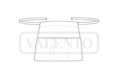 Delantal corto con bolsillo compartimentado VALENTO COFFEE - Imagen 2