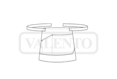 Delantal vaquero corto multibolsillos VALENTO DUNTON - Imagen 2