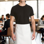 Delantal largo sin bolsillos VALENTO MERLOT