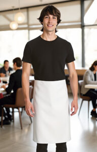 Delantal largo sin bolsillos VALENTO MERLOT