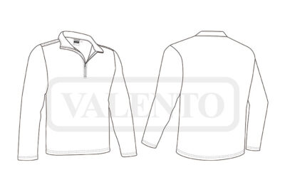 Jersey polar con cuello alto y cremallera VALENTO TREKKING - Imagen 2