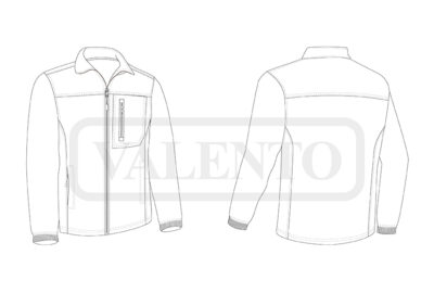 Forro polar con refuerzo softshell VALENTO TYPHOON - Image 2