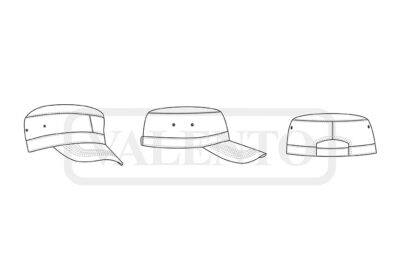 Gorra militar de corte recto VALENTO ARMY - Image 2