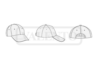 Gorra transpirable 6 paneles VALENTO BYRON - Imagen 2