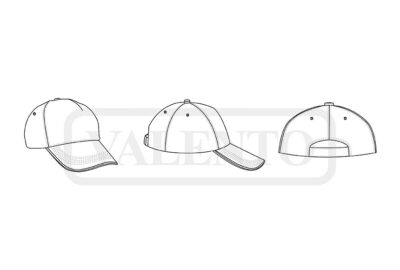 Gorra de algodón bicolor 5 paneles VALENTO COMBI - Image 2