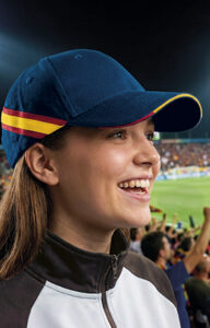 Gorra de 6 paneles con diseño de bandera VALENTO FURIA