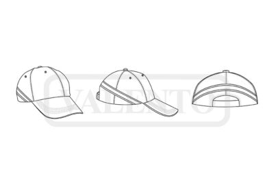 Gorra de 6 paneles con diseño de bandera VALENTO FURIA - Image 2