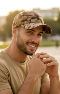 Gorra camuflaje pixelado 5 paneles VALENTO KALAHARI