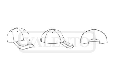 Gorra de 6 paneles con diseño bicolor VALENTO SEATLE - Image 2