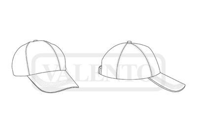 Gorra transpirable de 6 paneles VALENTO SPORT - Imagen 2