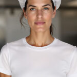 Gorro de rejilla blanca VALENTO CROISSANT