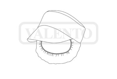 Gorra de cocina con visera desechable VALENTO FORK - Image 2