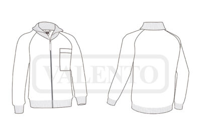 Chaqueta de punto reforzada y bicolor VALENTO ARCE - Imagen 2