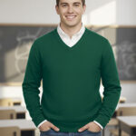 Jersey de punto con cuello de pico VALENTO OFFICE