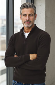 Jersey de punto media cremallera VALENTO PAUL