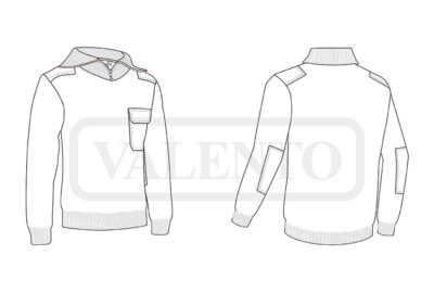 Jersey de trabajo reforzado y cuello alto VALENTO DRIVER - Imagen 2