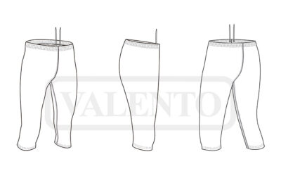 Mallas deportivas tres cuartos para hombre VALENTO JUMP - Imagen 2