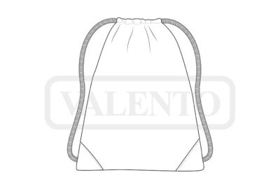 Mochila de cuerdas con bolsillo interior VALENTO CULTURE - Imagen 2