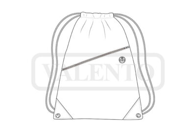 Mochila de cuerdas con bolsillo VALENTO PALENI - Imagen 2