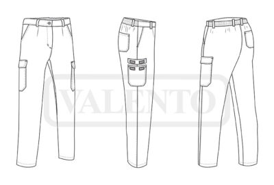 Pantalón de trabajo multibolsillos de mujer VALENTO ADVANCE - Imagen 2