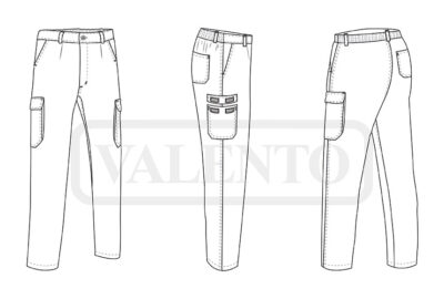 Pantalón de trabajo 100% algodón VALENTO CHISPA - Image 2