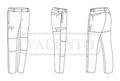 Pantalón de trekking bi-elástico VALENTO DATOR - Imagen 2