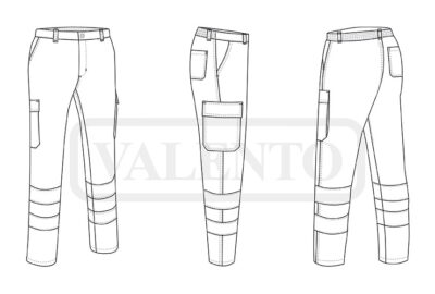 Pantalón multibolsillos Visibilidad Realzada VALENTO DRILL - Imagen 2