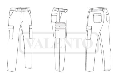 Pantalón de trabajo 100% algodón VALENTO FORCE - Image 2