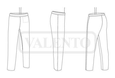 Pantalón sin bolsillos exteriores VALENTO HAVEL - Imagen 2