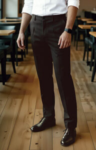 Pantalón de vestir con pinzas VALENTO KENT