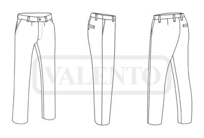 Pantalón de vestir con pinzas VALENTO KENT - Imagen 2